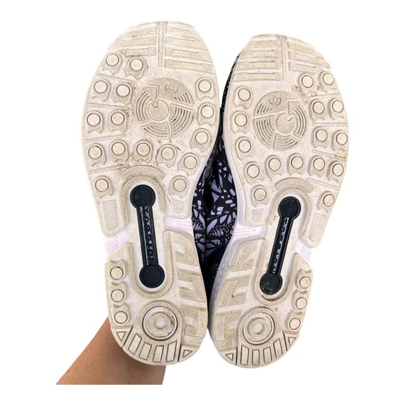 Adidas Torsion ZX FLUX US 7 All Over Print B35153 Black White Gray Sneakers Shoe - Picture 6 of 8
